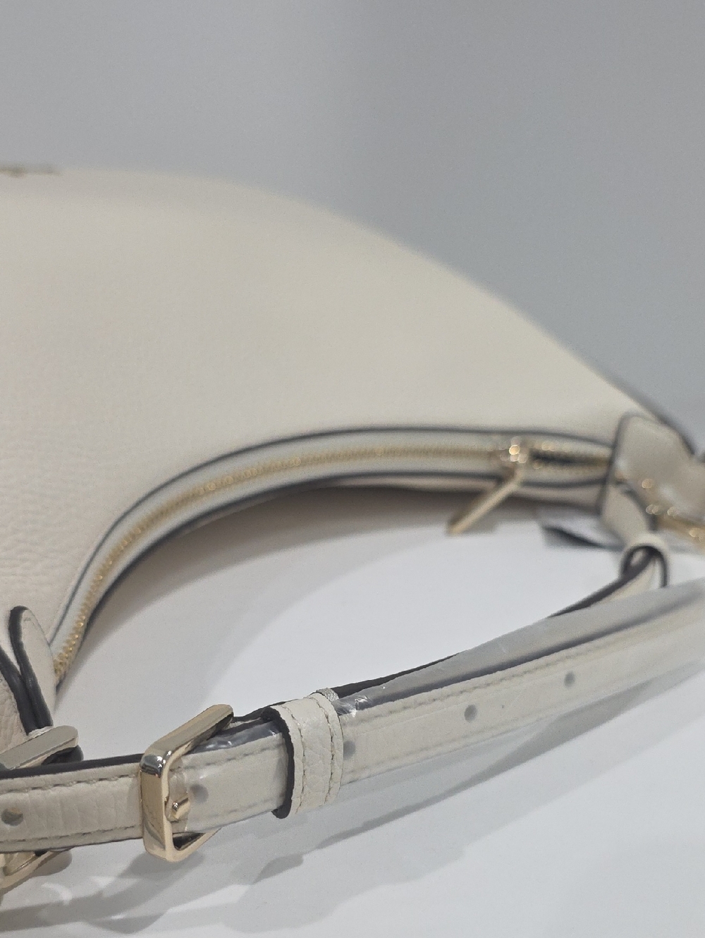 NWT ✅ Kate Spade JANIE Pebbled Leather Shoulder Bag PARCHMENT KE660 ⭐ NWT - Picture 9 of 14